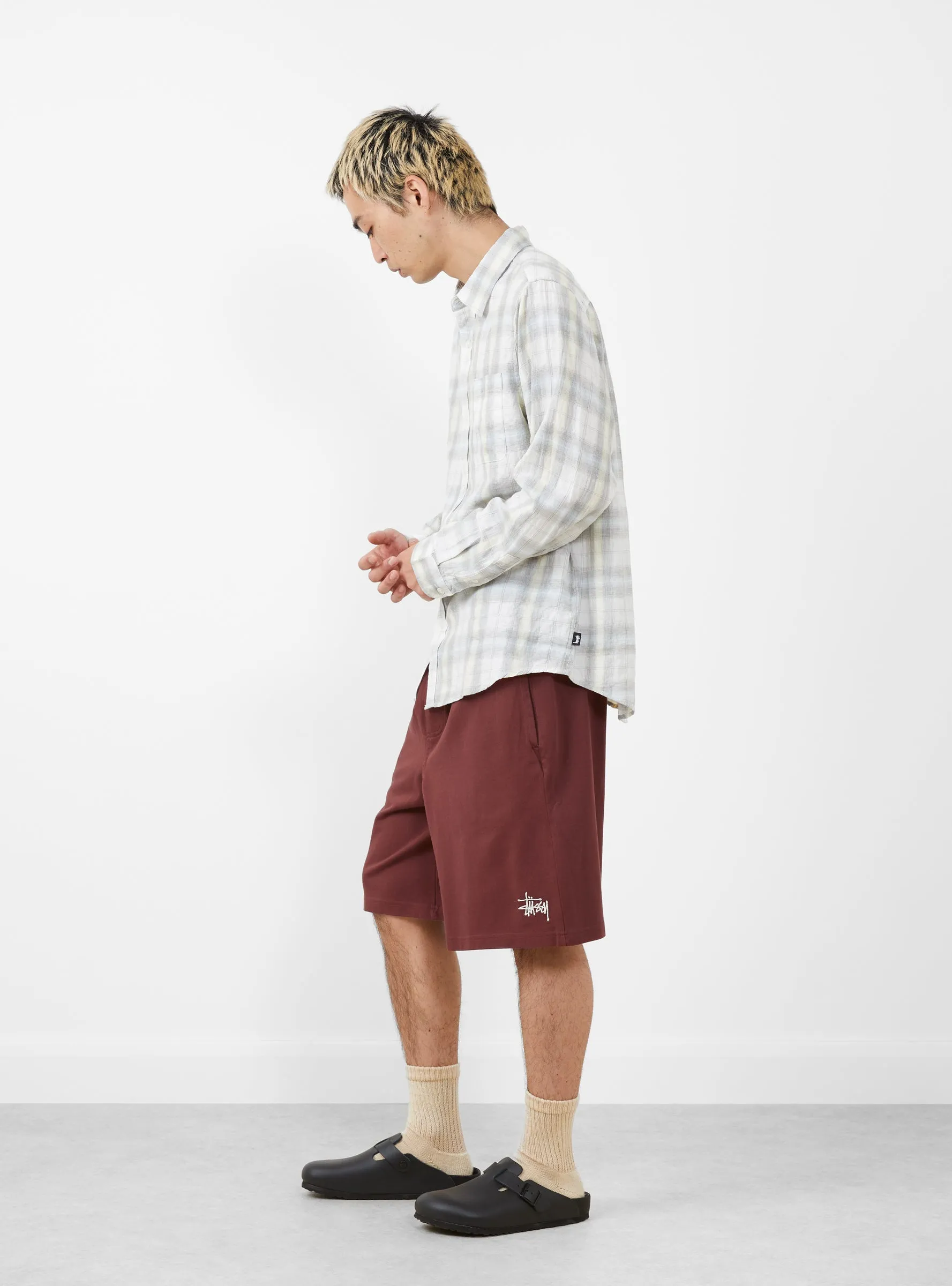 Beach Plaid Shirt Off White