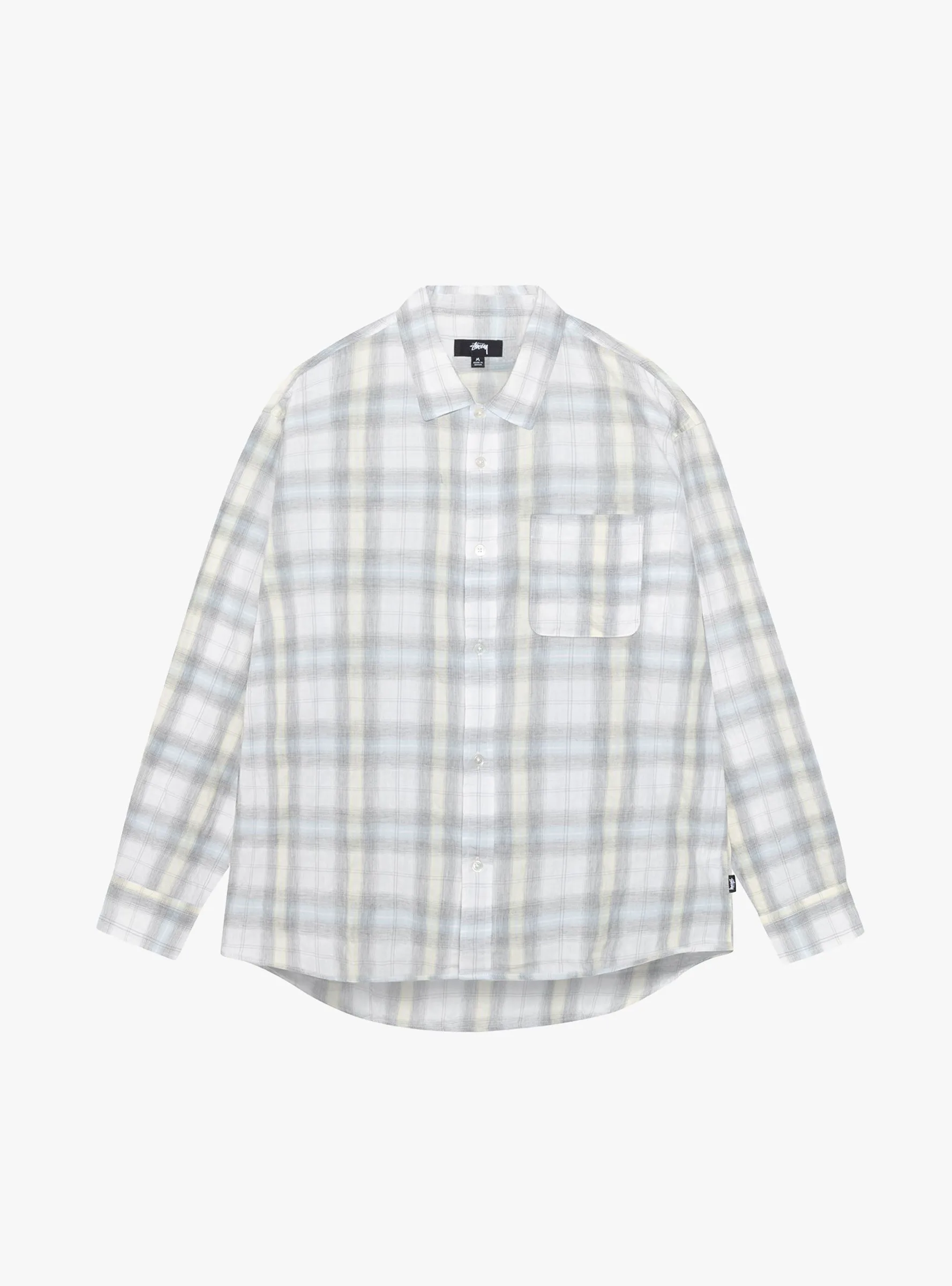 Beach Plaid Shirt Off White