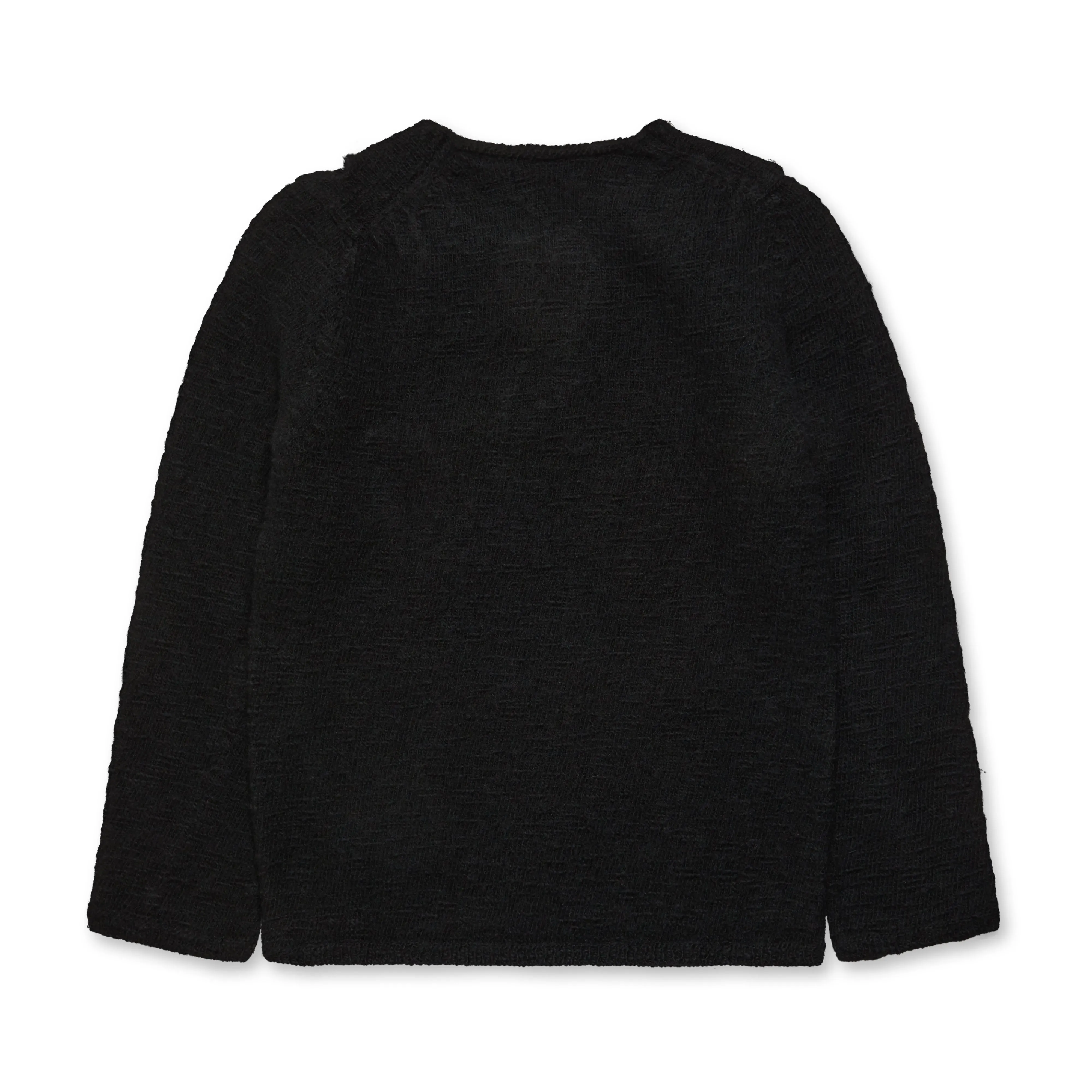 BLACK Comme des Garons  - Distressed Crewneck Sweater - (Black)