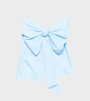 Bow Strap Top Light Blue