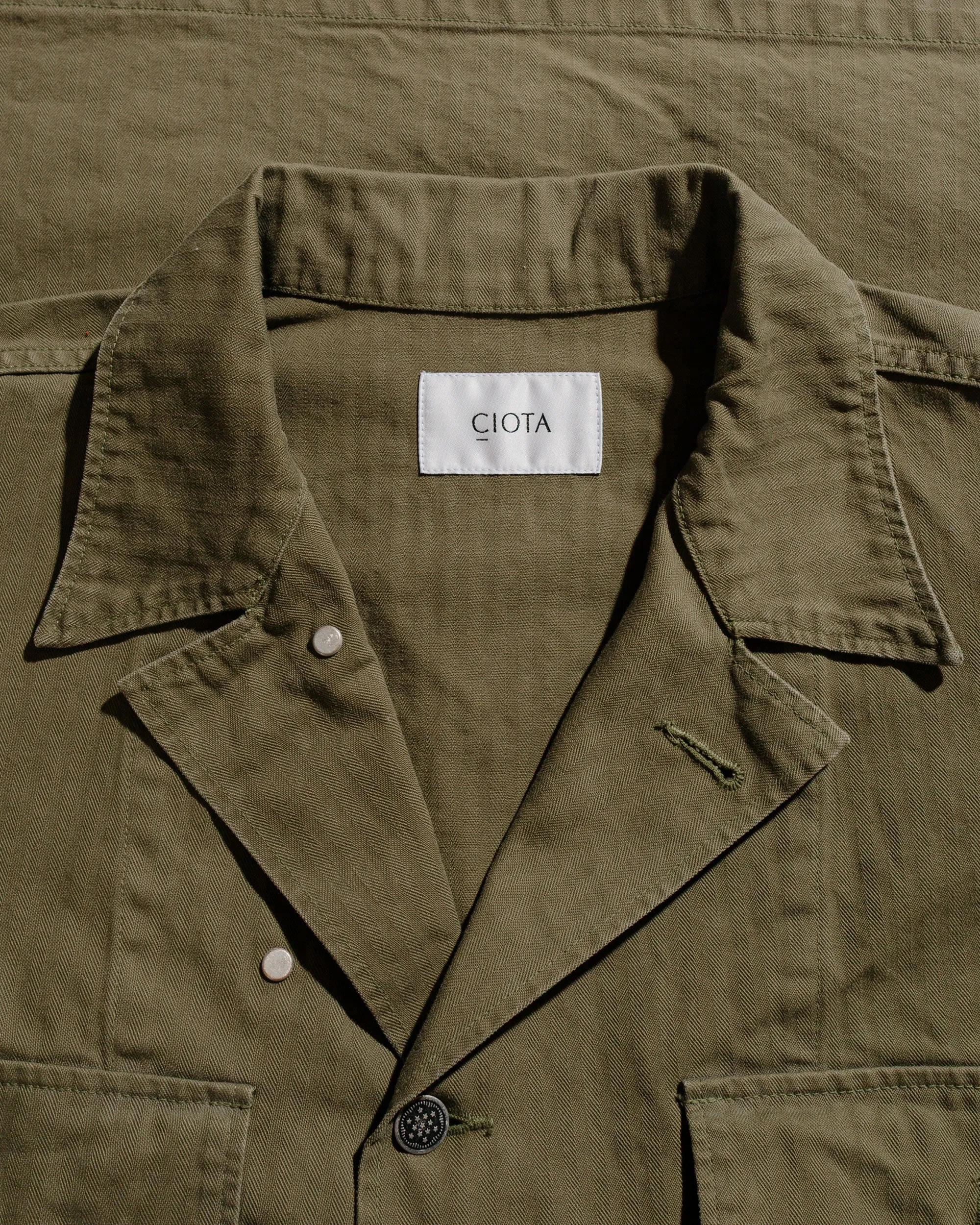 CIOTA M-43 HBT Jacket (Stone Wash) Dark Olive