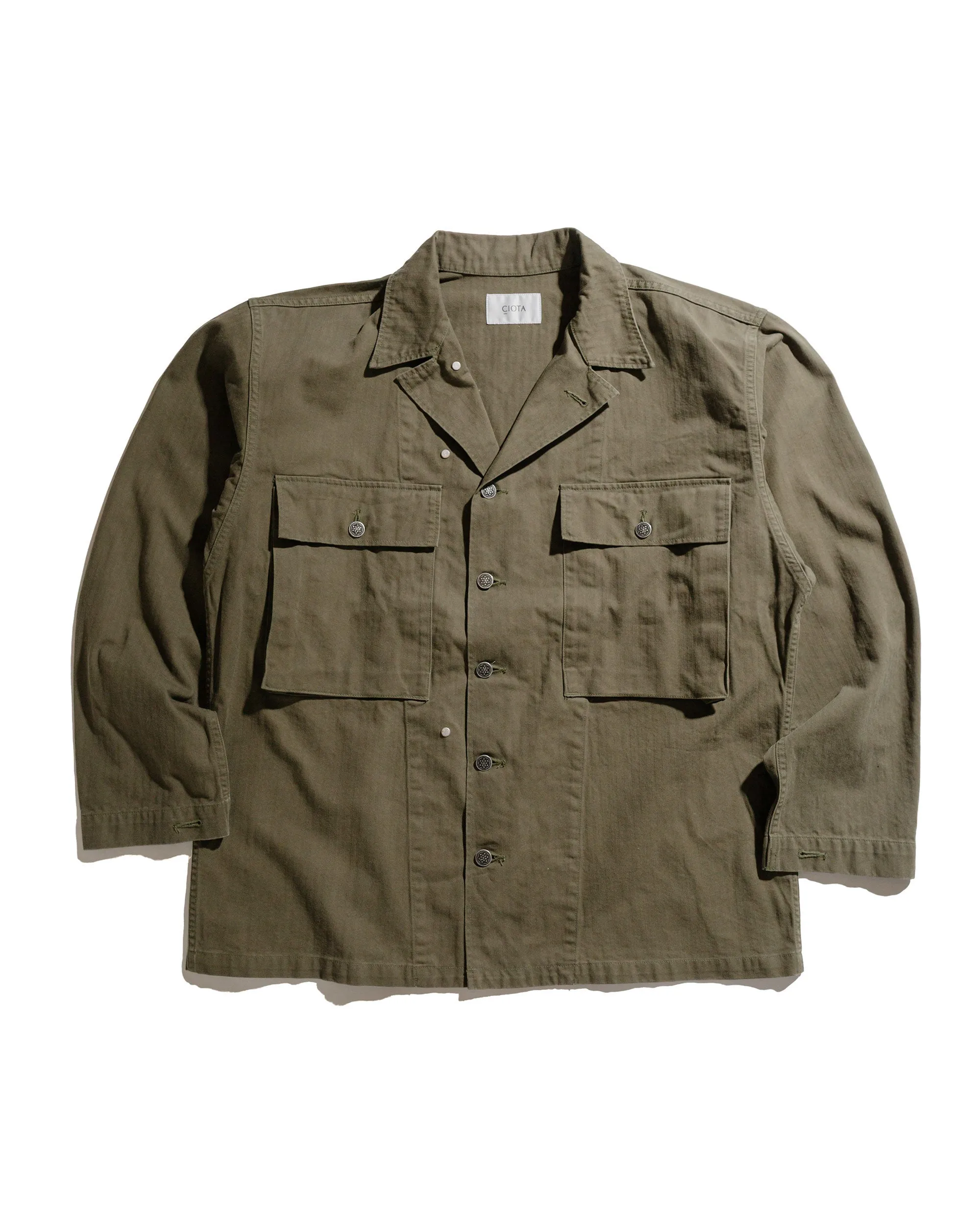 CIOTA M-43 HBT Jacket (Stone Wash) Dark Olive