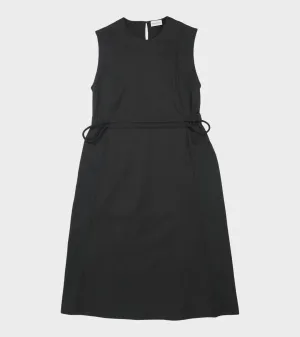 Cotton Midi Dress Black