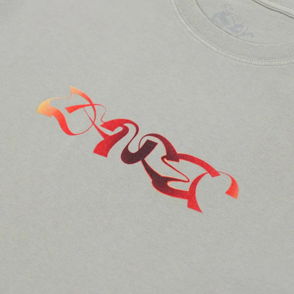 Dancer Analog Triple Logo Tee // Oyster Grey