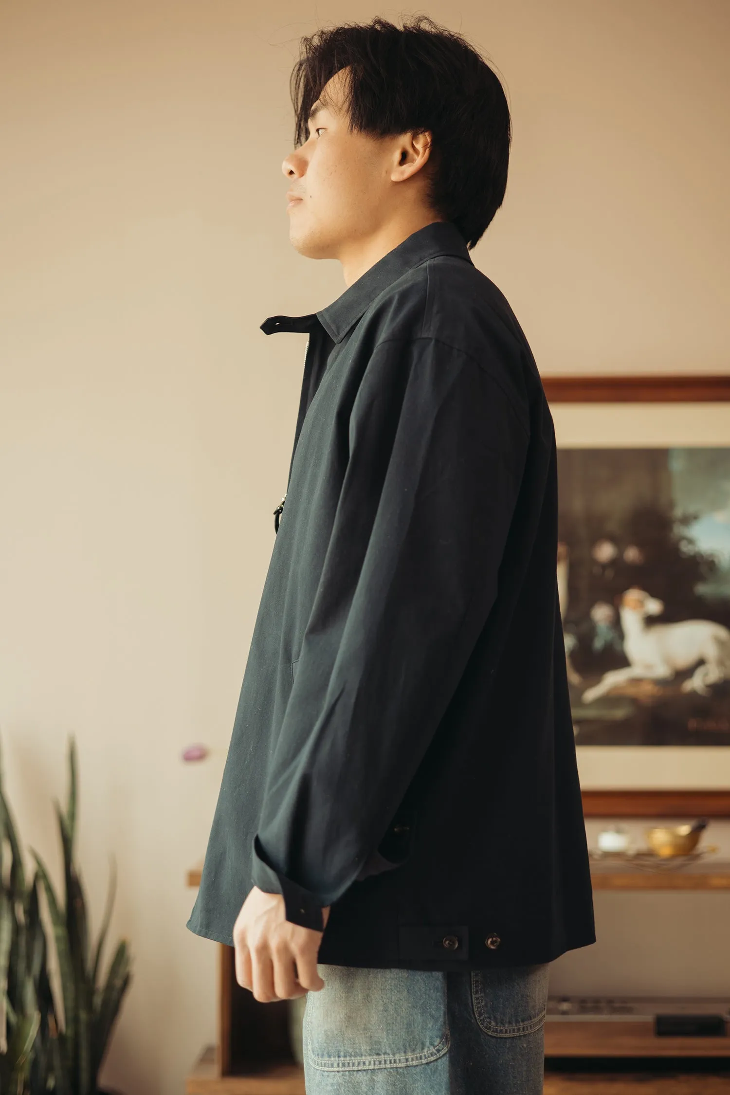 Egyptian Cloth Windbay Jacket - Navy