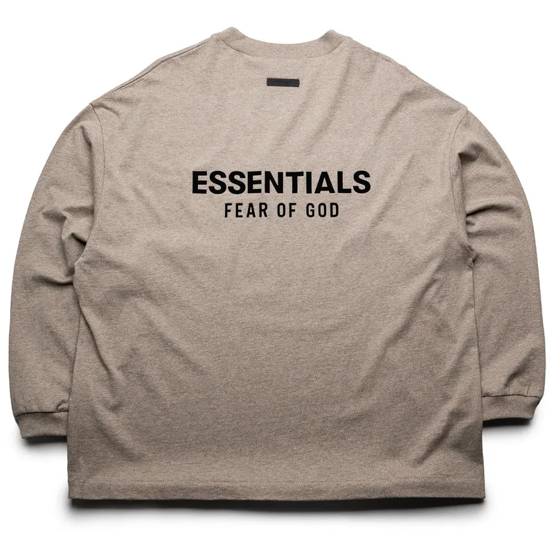 Fear Of God Essentials Jersey L/S Tee - Heather Gray
