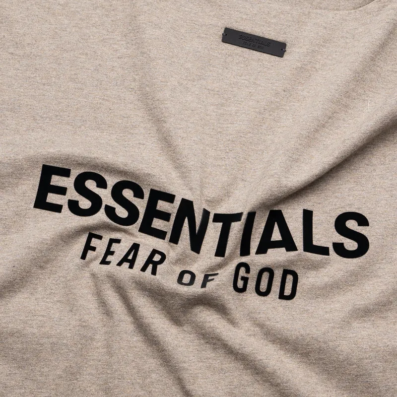Fear Of God Essentials Jersey L/S Tee - Heather Gray