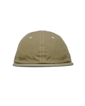 Found Feather Classic 6 Panel Cap British Millerain Waxed Cotton Khaki