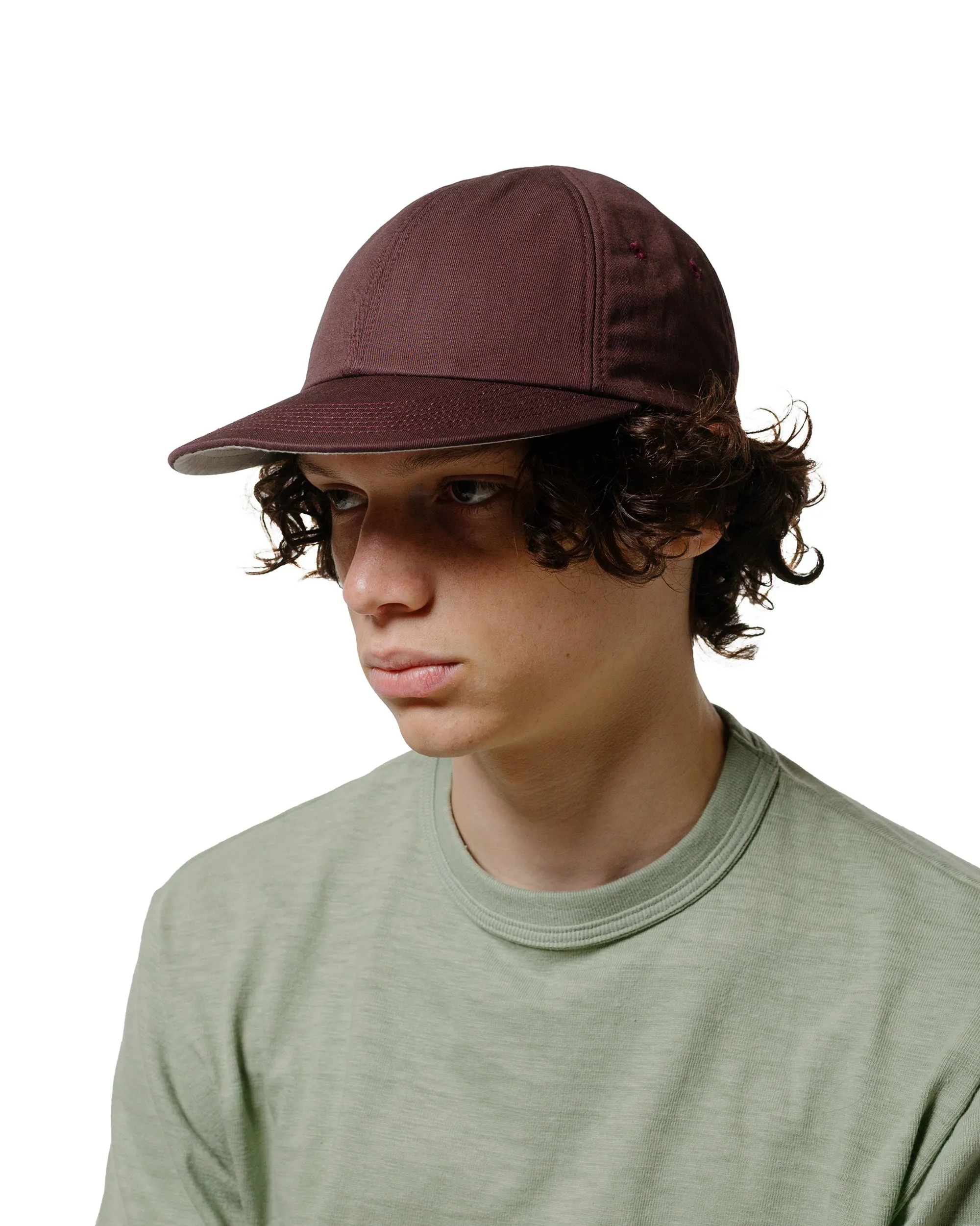 Found Feather Classic 6 Panel Cap Cotton Linen Poly Dyed Weather Muted Purple
