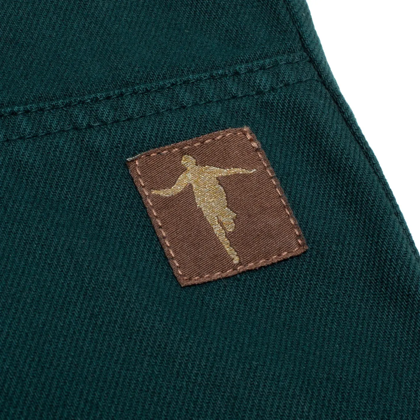 Hockey Double Knees Jean Pants // Dark Green