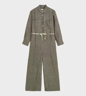Jumpsuit Linen Brown