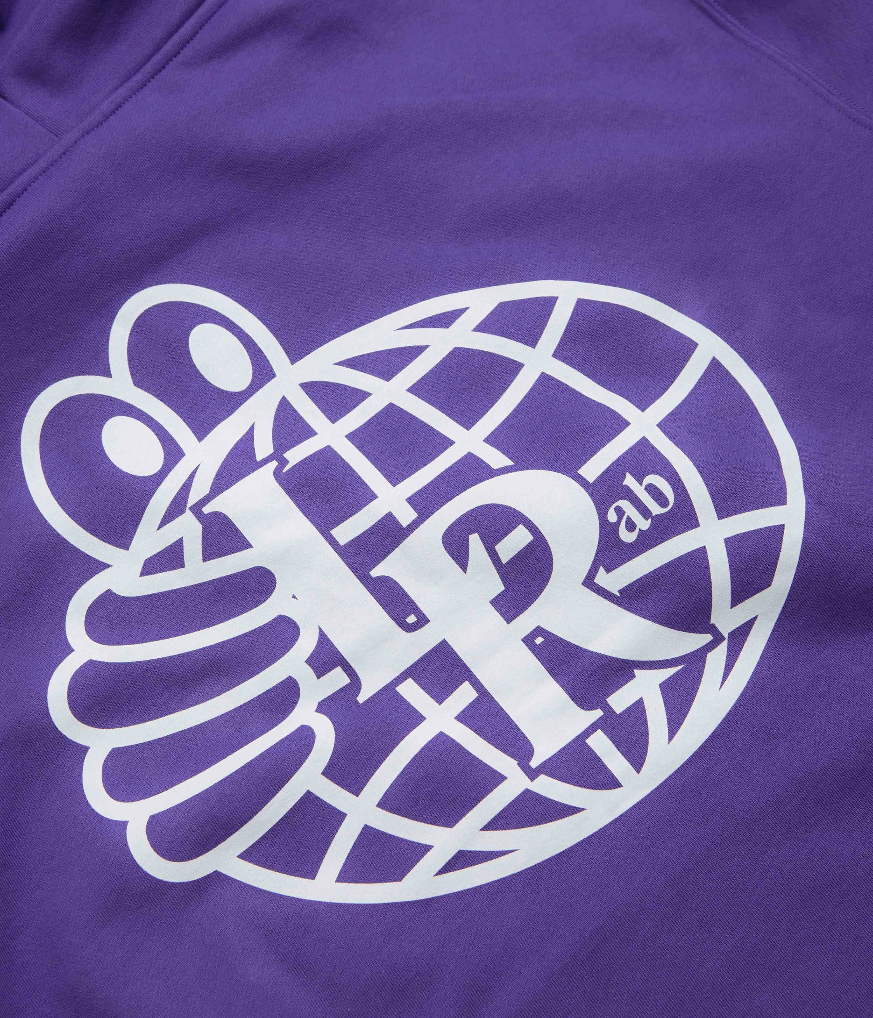 Last Resort AB Atlas Monogram Hoodie - Heliotrope / White