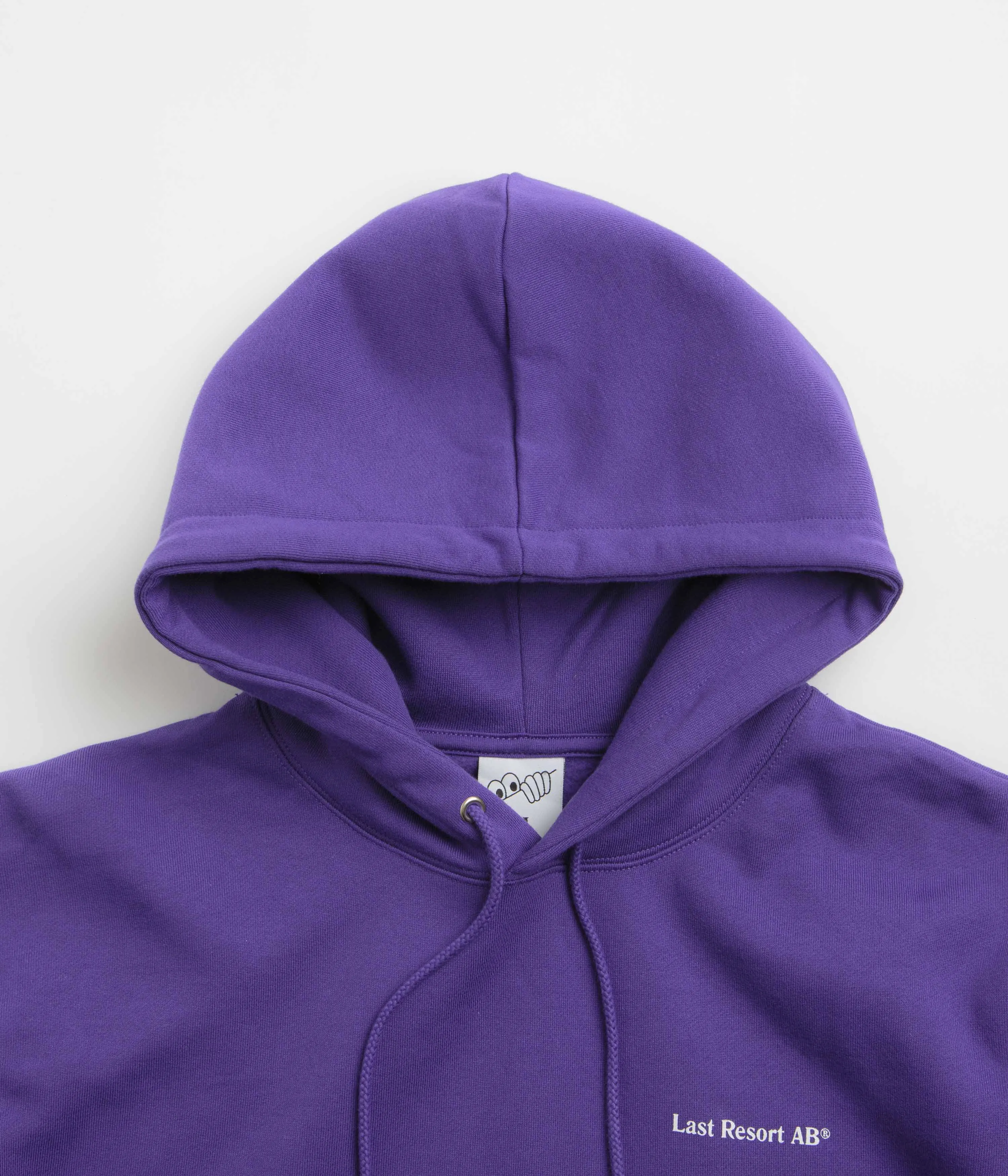 Last Resort AB Atlas Monogram Hoodie - Heliotrope / White