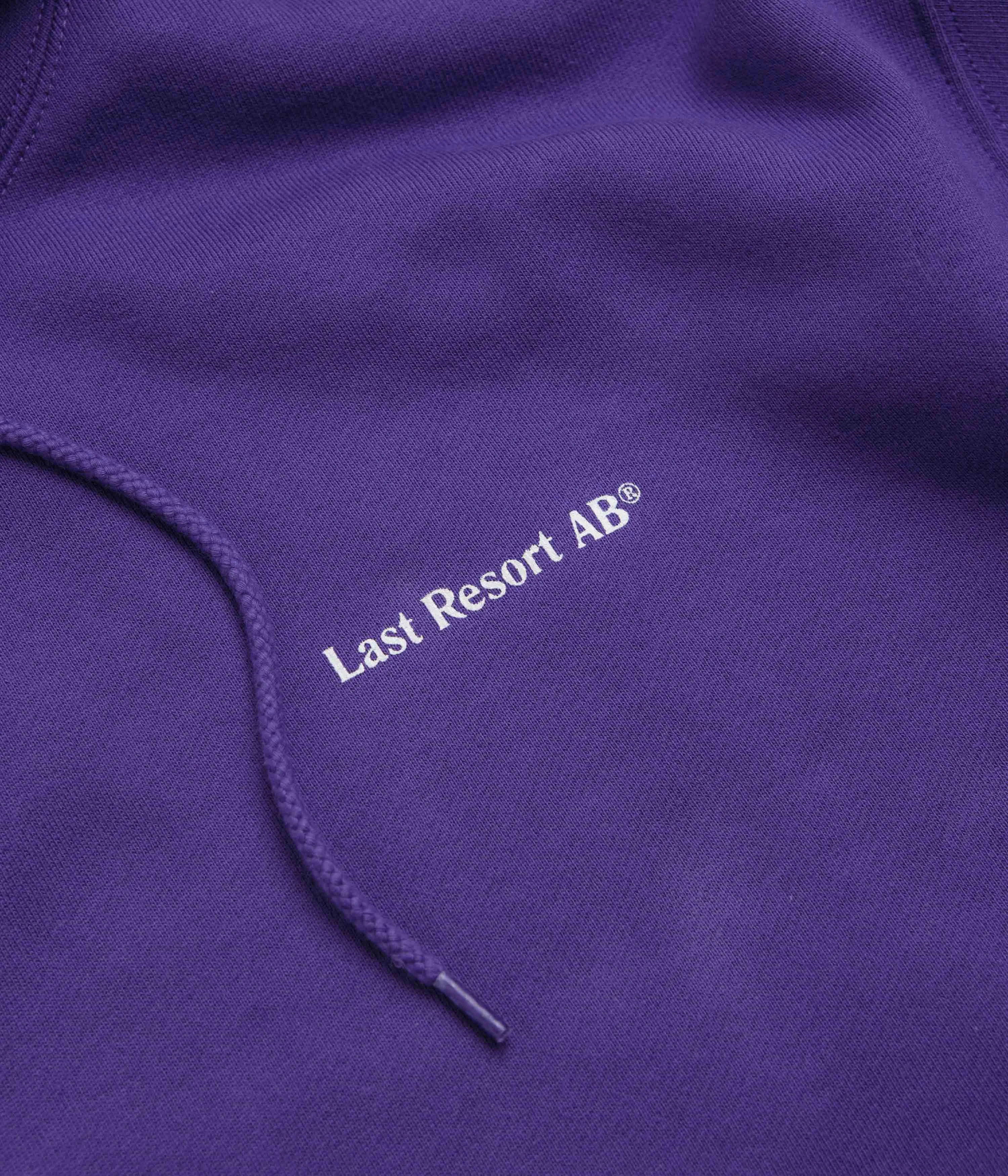 Last Resort AB Atlas Monogram Hoodie - Heliotrope / White