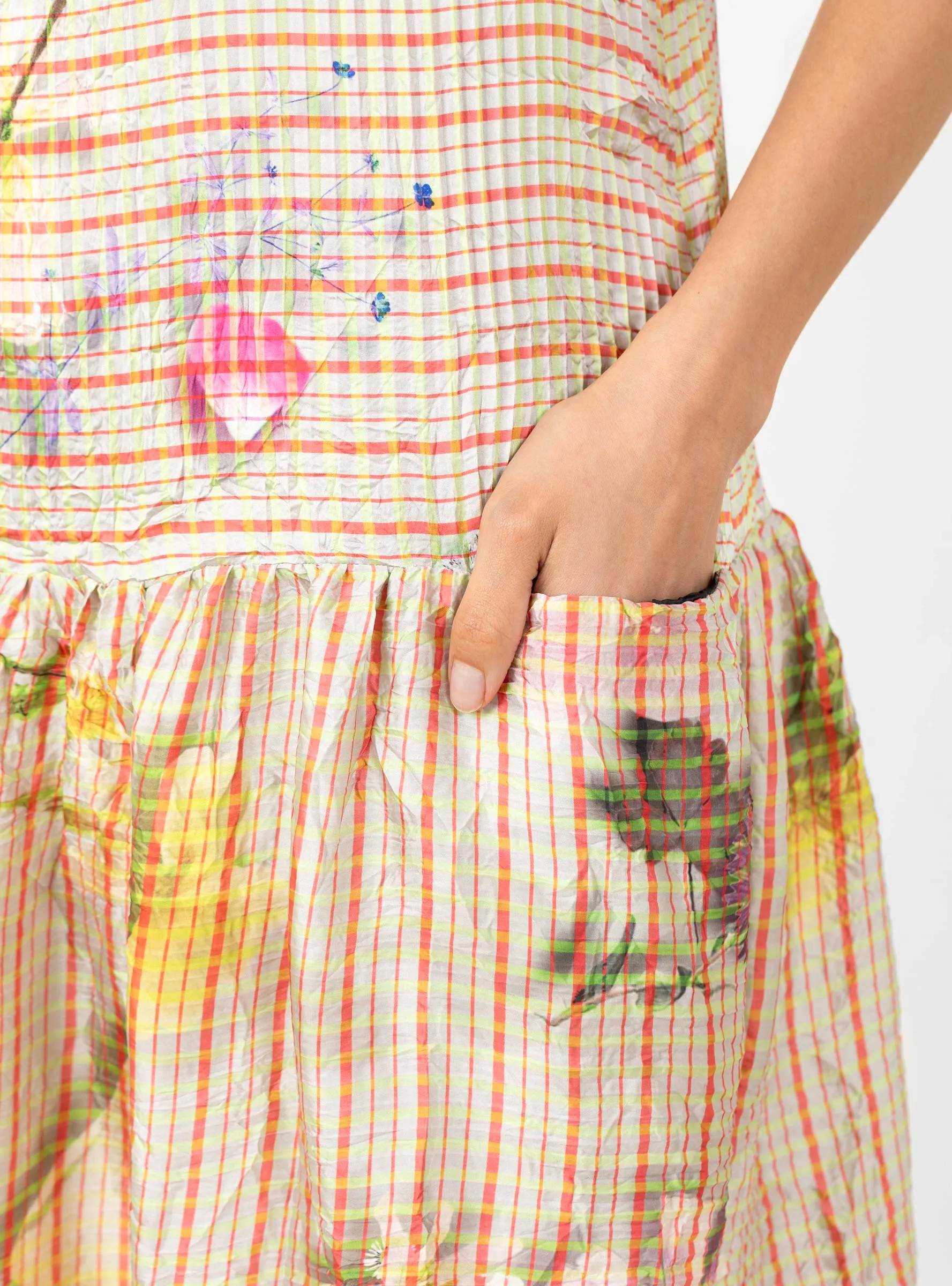 Luna Pleated Dress Pagel Gold
