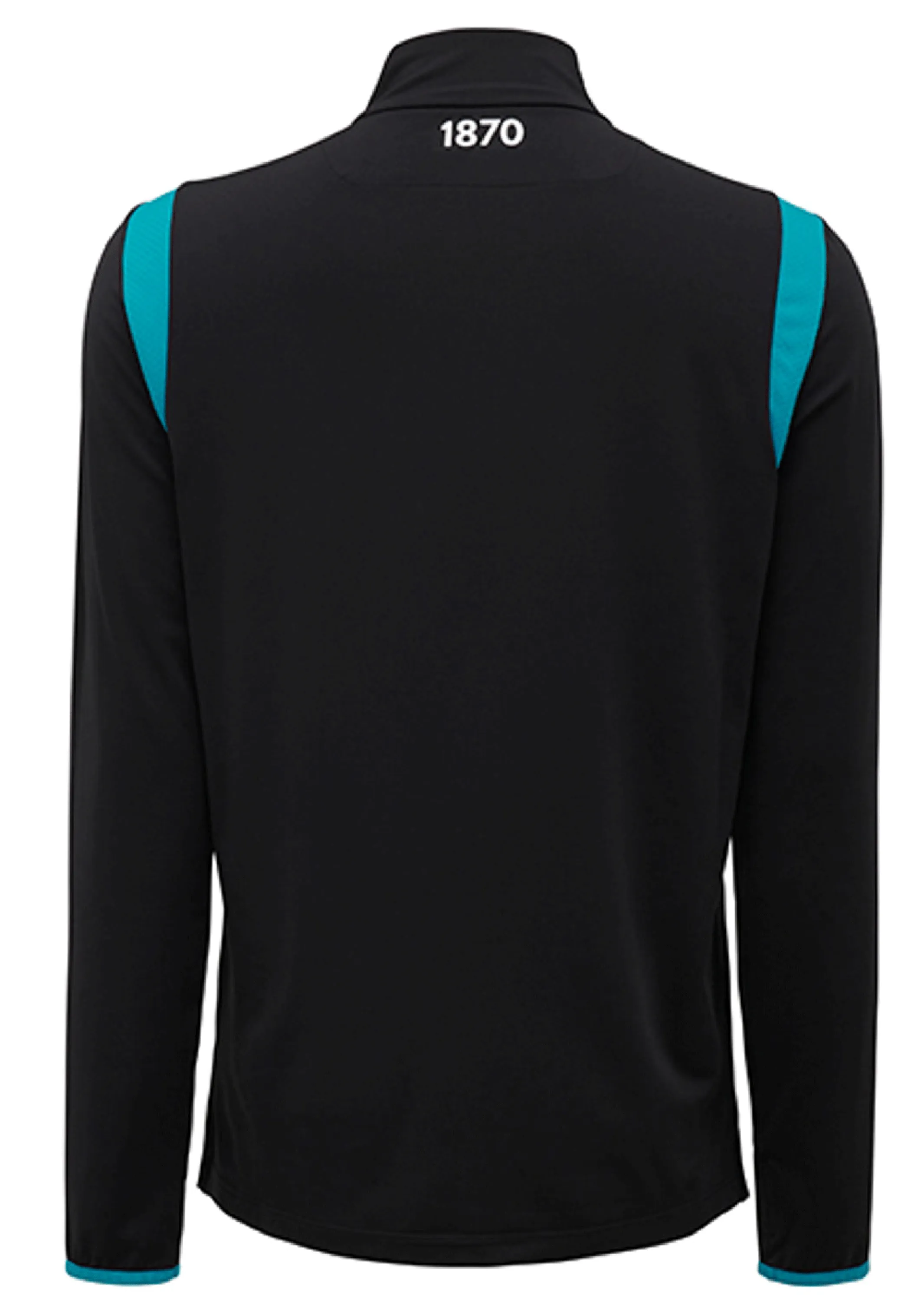 Macron Mens Port Adelaide 2022 1/4 Zip Training Top <BR> 58542826