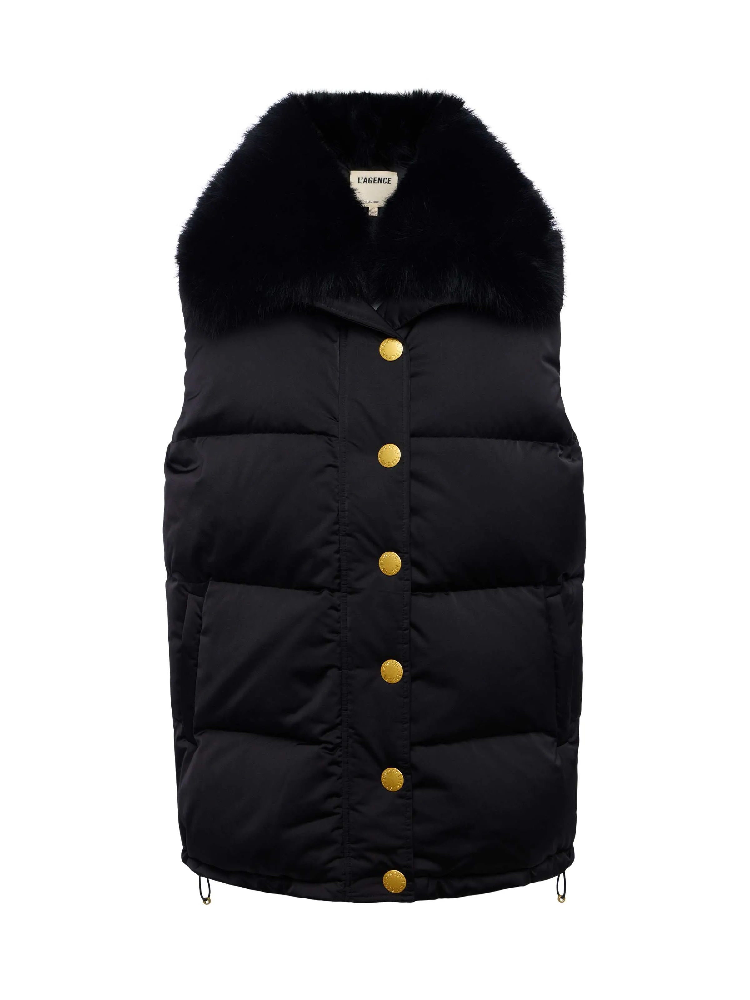 Nalo Faux Fur Puffer Vest