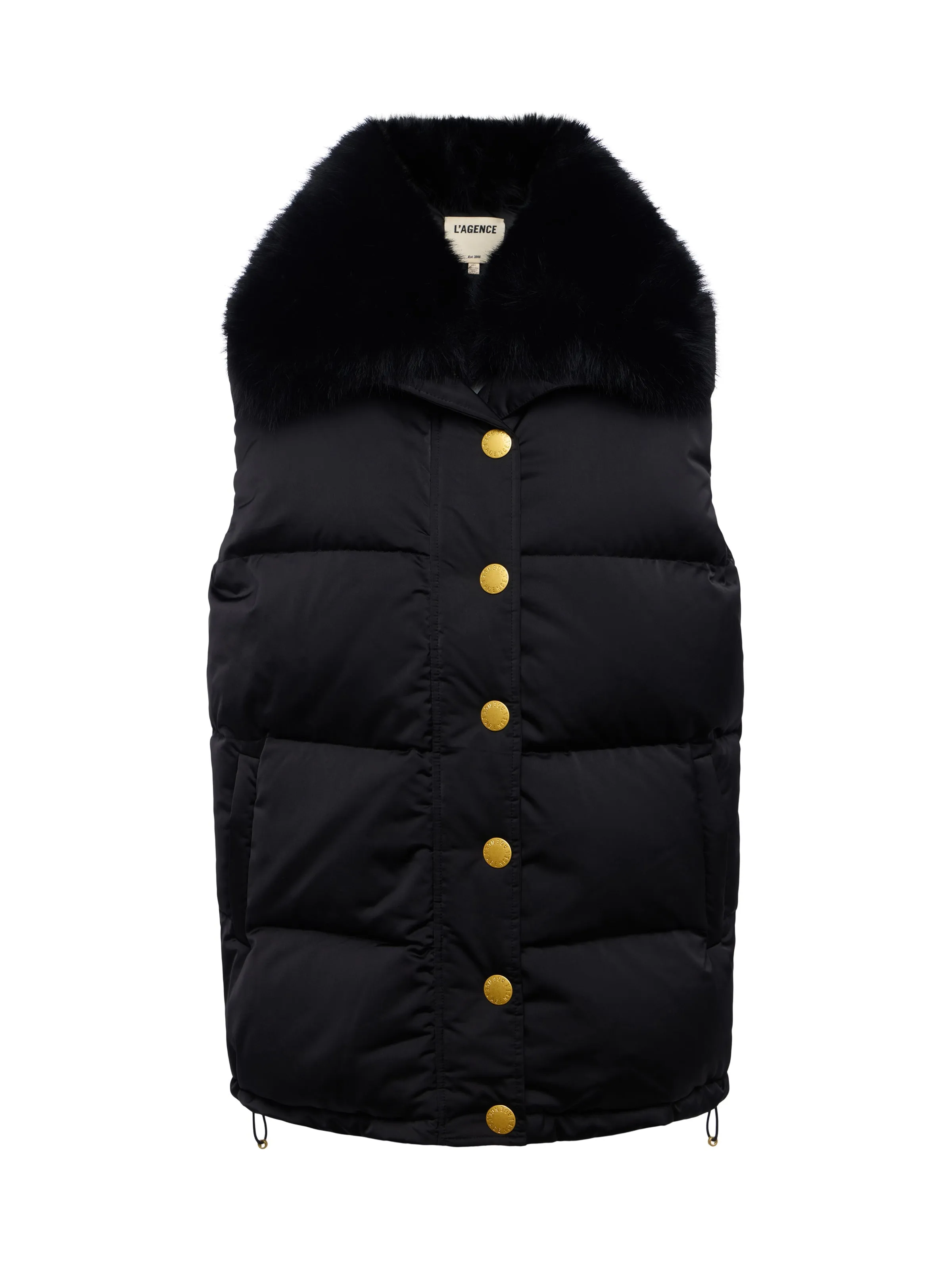 Nalo Faux Fur Puffer Vest