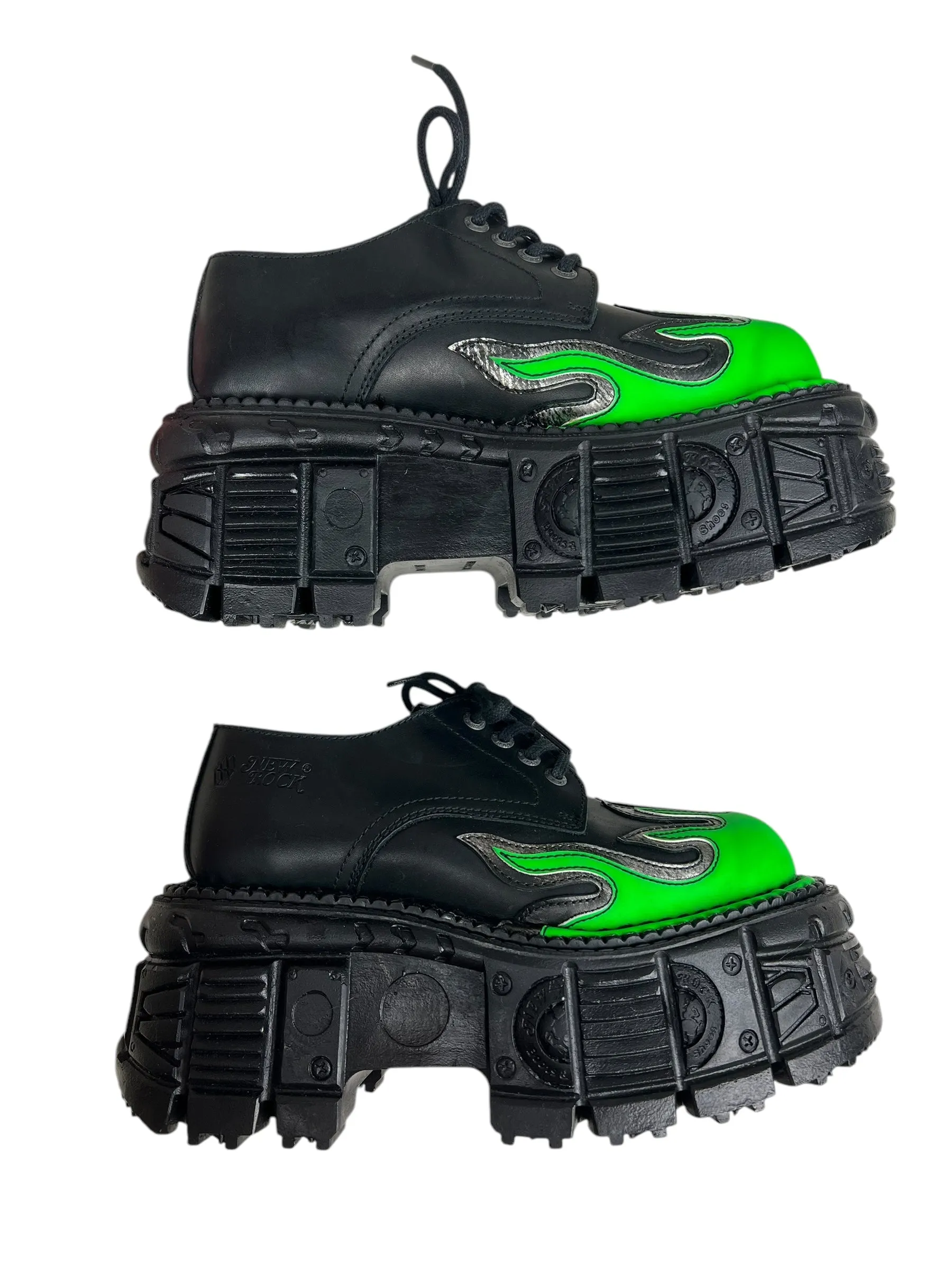 New Rock M-TANK1553-C17 green flame platforms