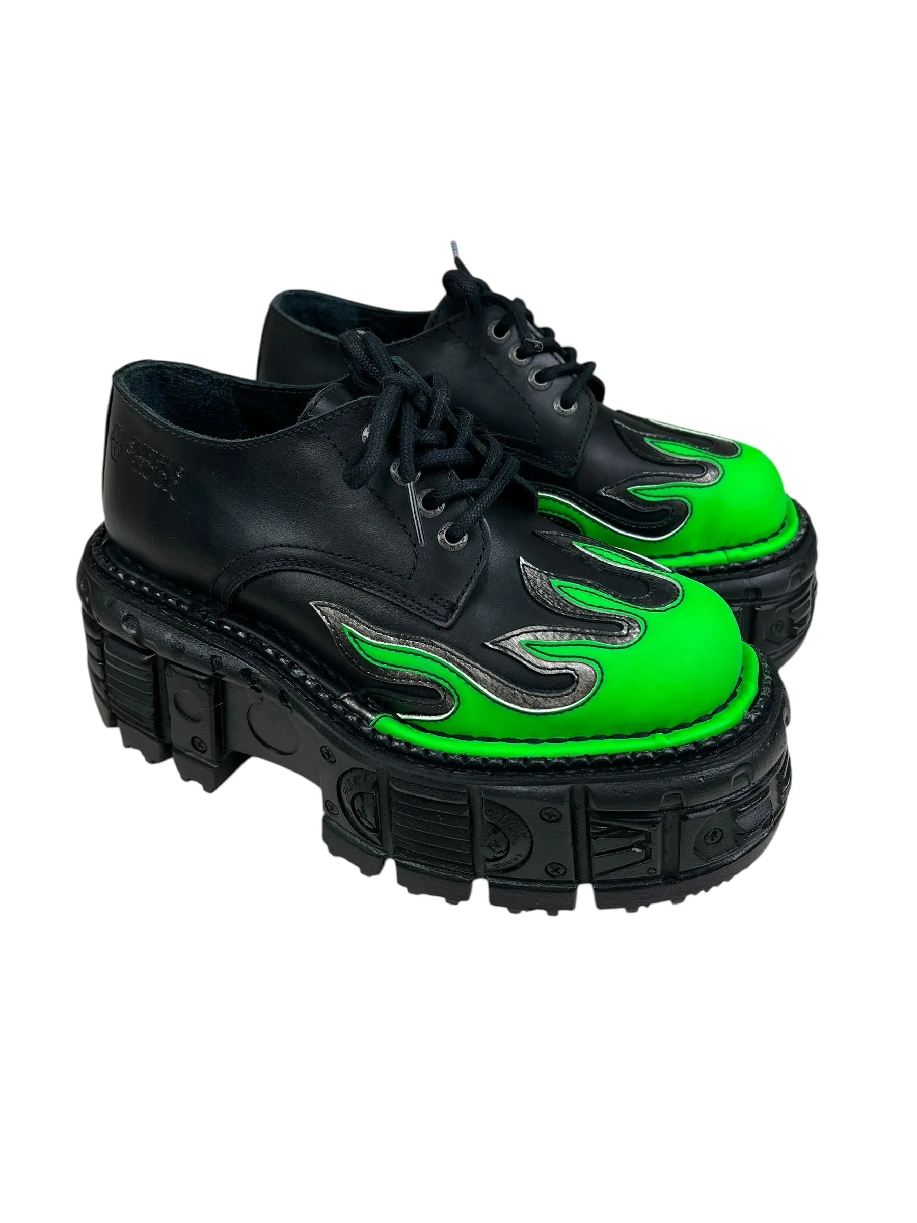 New Rock M-TANK1553-C17 green flame platforms