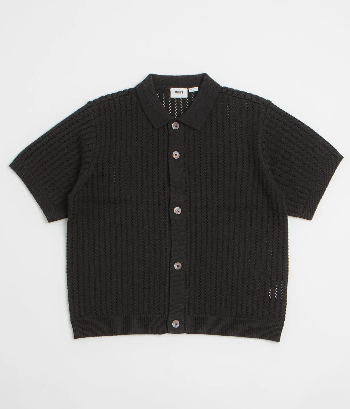 Obey Dez Sweater Short Sleeve Shirt - Digital Back