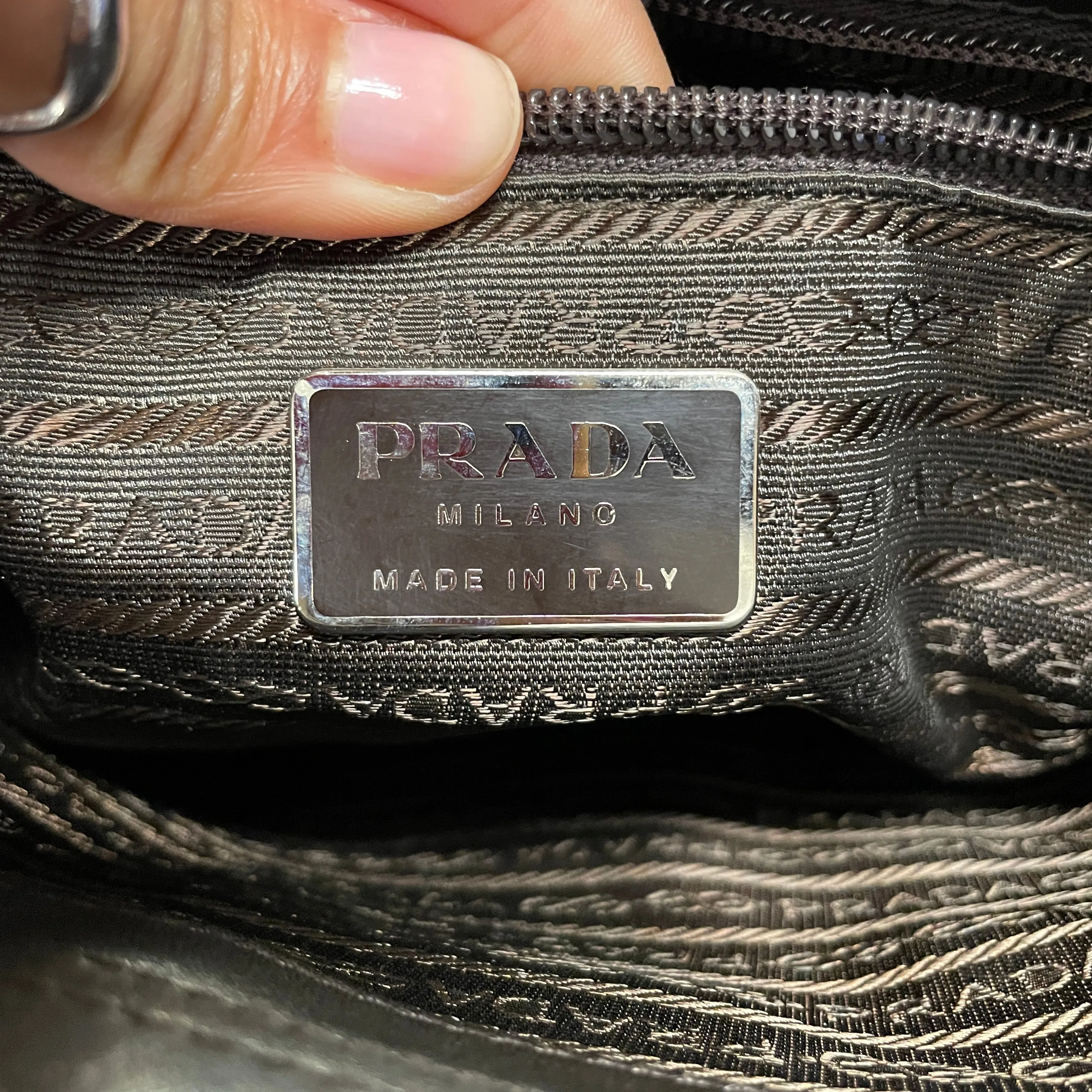 PRADA/Cross Body Bag/L/Leather/BRW/CCK7MM4/ BACK ADJUSTABLE