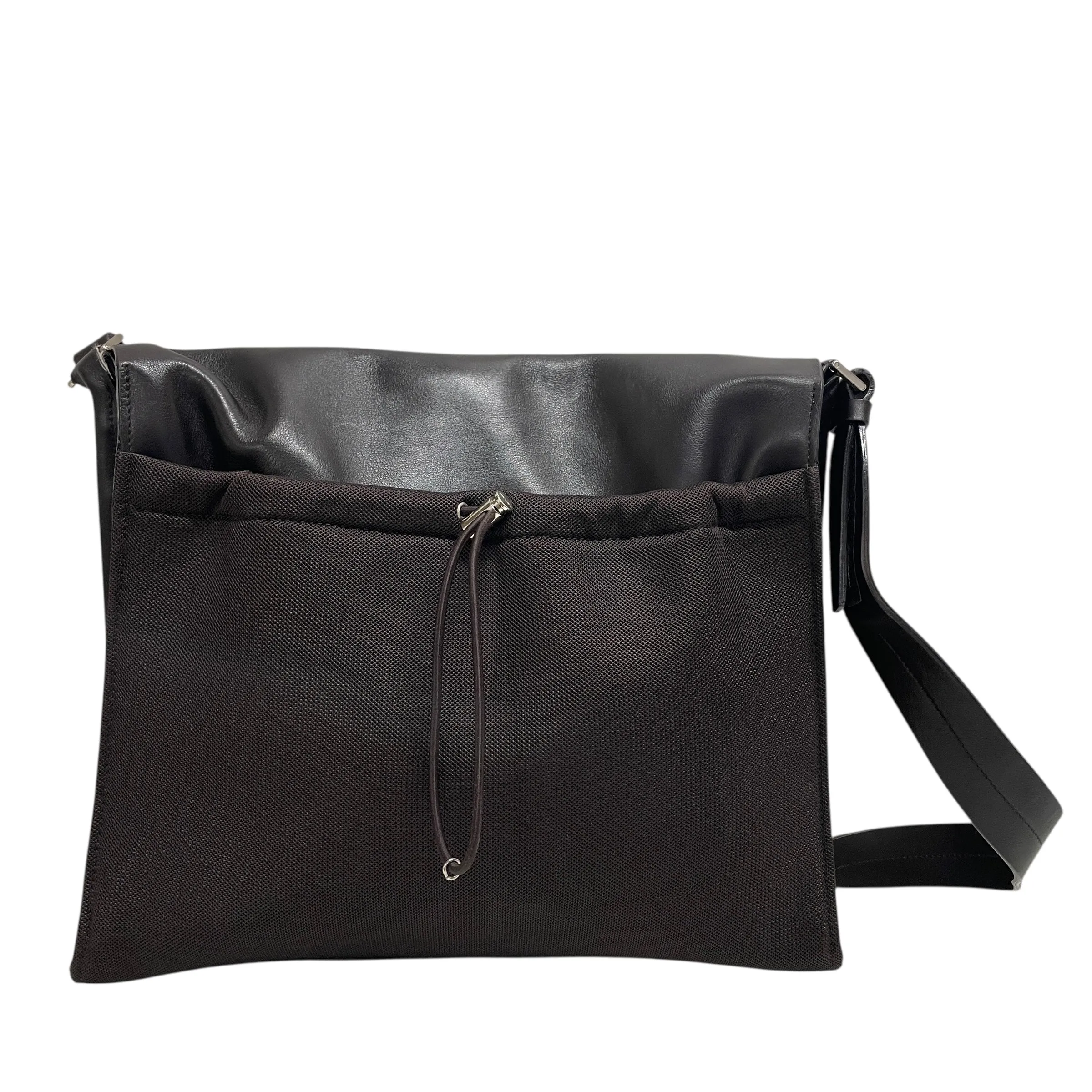PRADA/Cross Body Bag/L/Leather/BRW/CCK7MM4/ BACK ADJUSTABLE