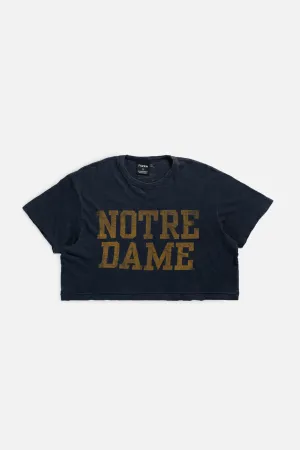 Rework Notre Dame Crop Tee - L