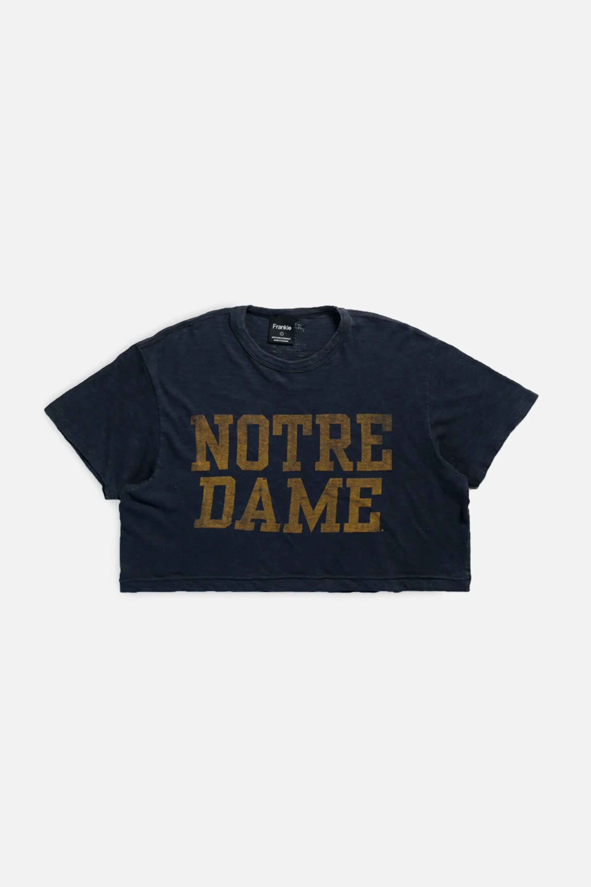 Rework Notre Dame Crop Tee - L