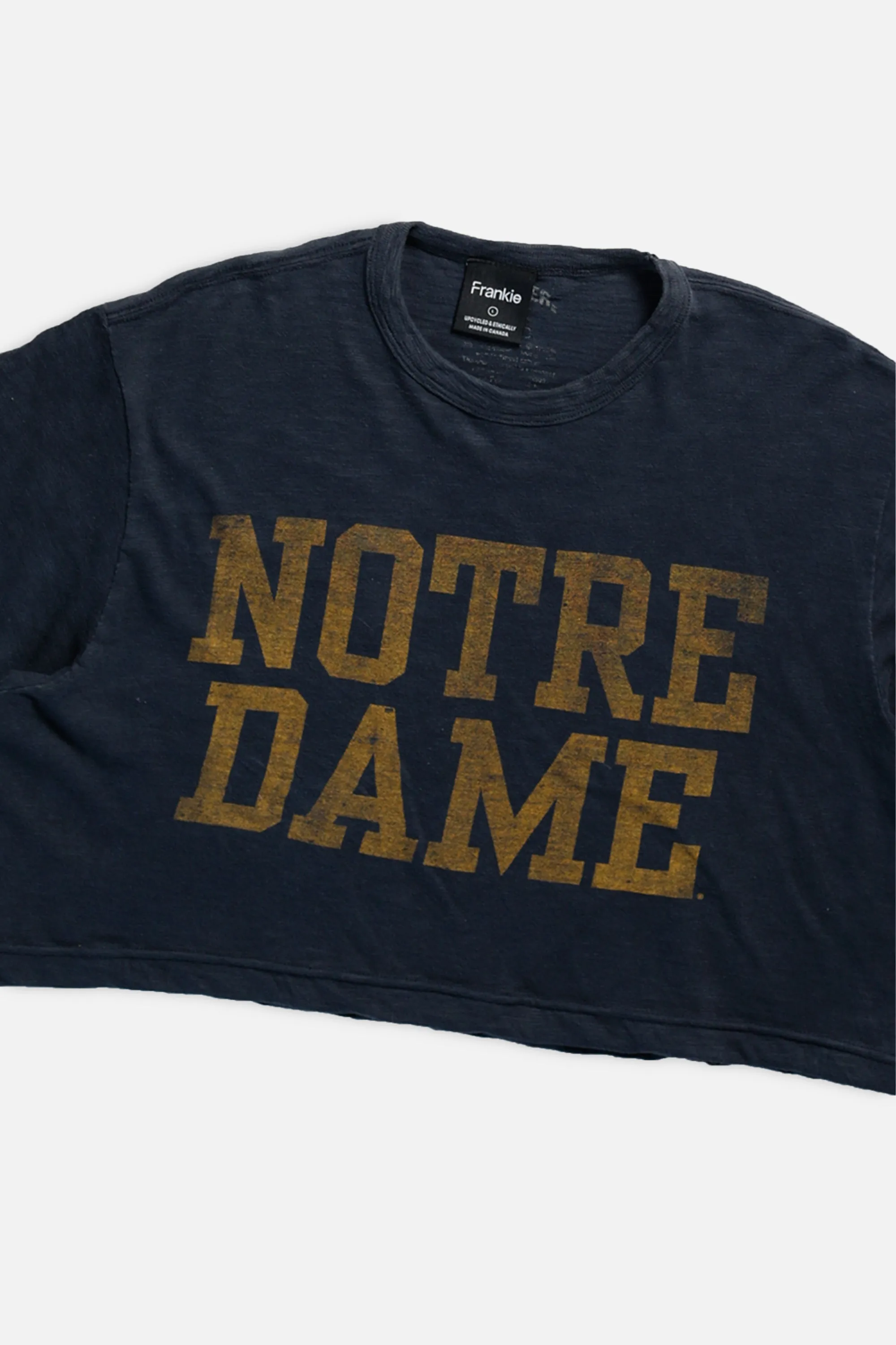 Rework Notre Dame Crop Tee - L