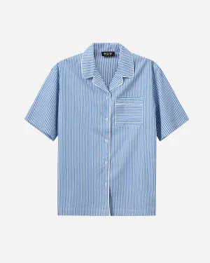 Rnne Essential Pajamas Shirt - Blue/White Stripe