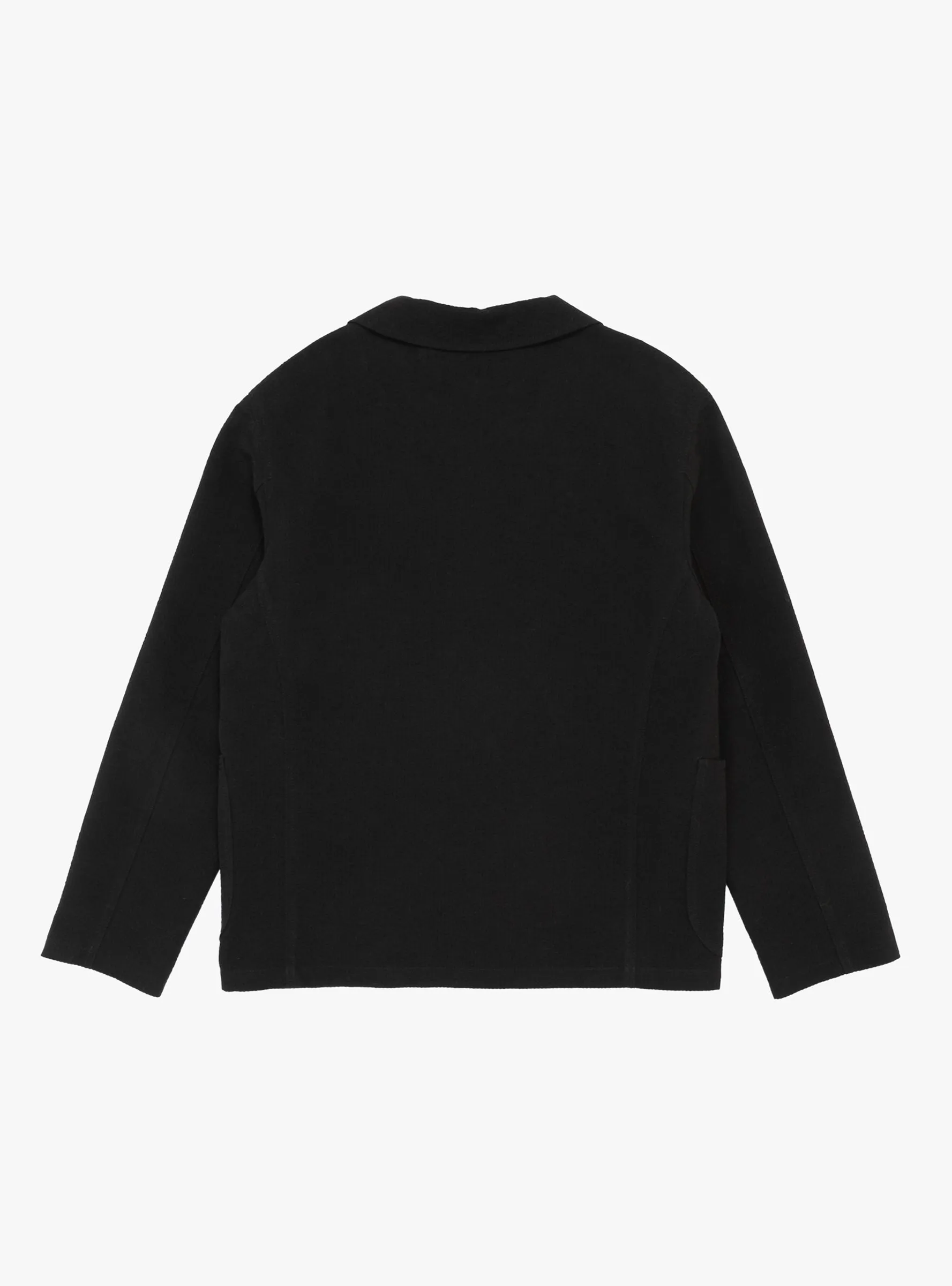 Scuttlers Wool Blend Seersucker Jacket Black