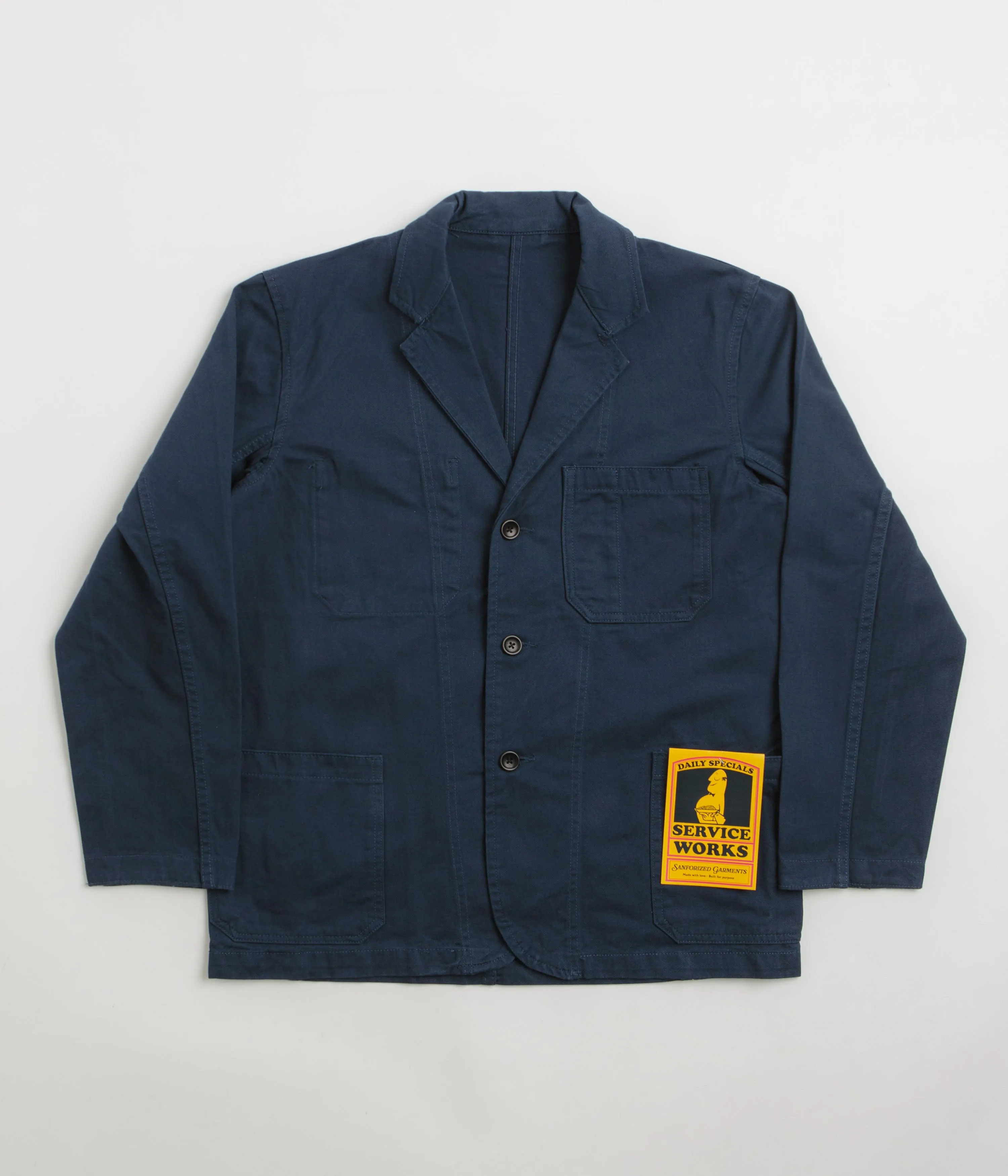 Service Works Drill Server Suit Jacket - Navy