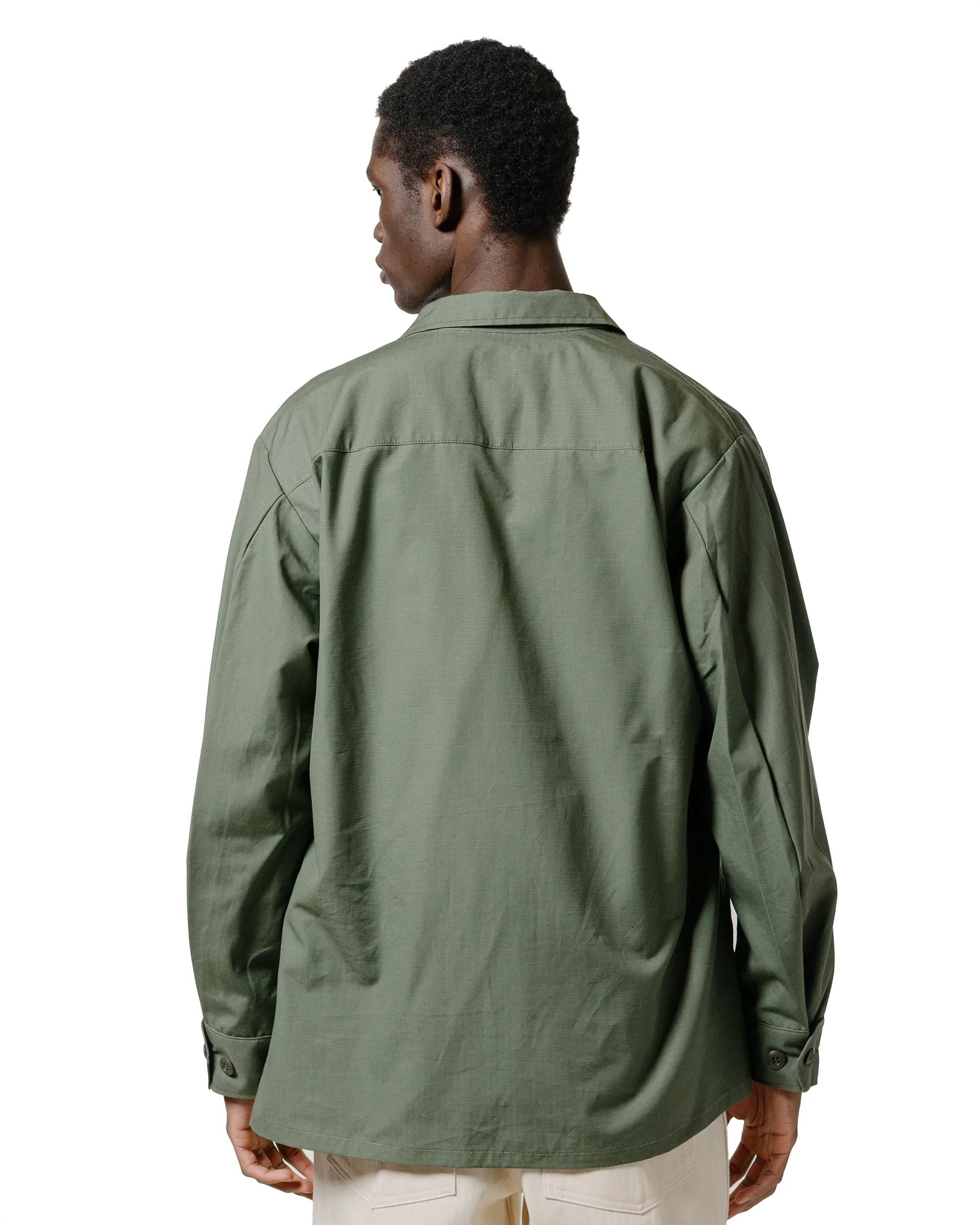 The Real McCoy's MJ25004 Coat. Man's. Cotton Rip-Stop Poplin Olive