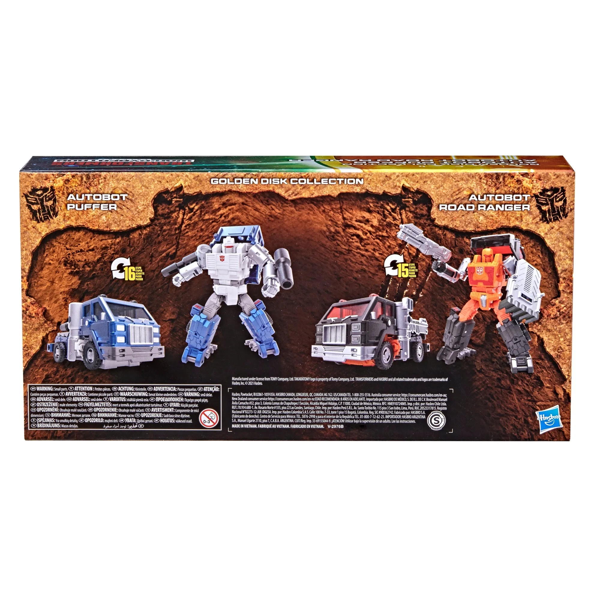 Transformers Generations War For Cybertron Gold Disk Collection Chapter 1 Autobot Road Ranger and Puffer Action Figure F2820