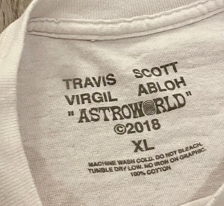 Travis x Virgil Abloh ASTROWORLD 2018 Release Tee (White)
