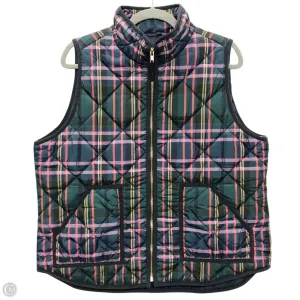 Vest Puffer & Quilted By J. Crew In Blue & Green, Size: Xl