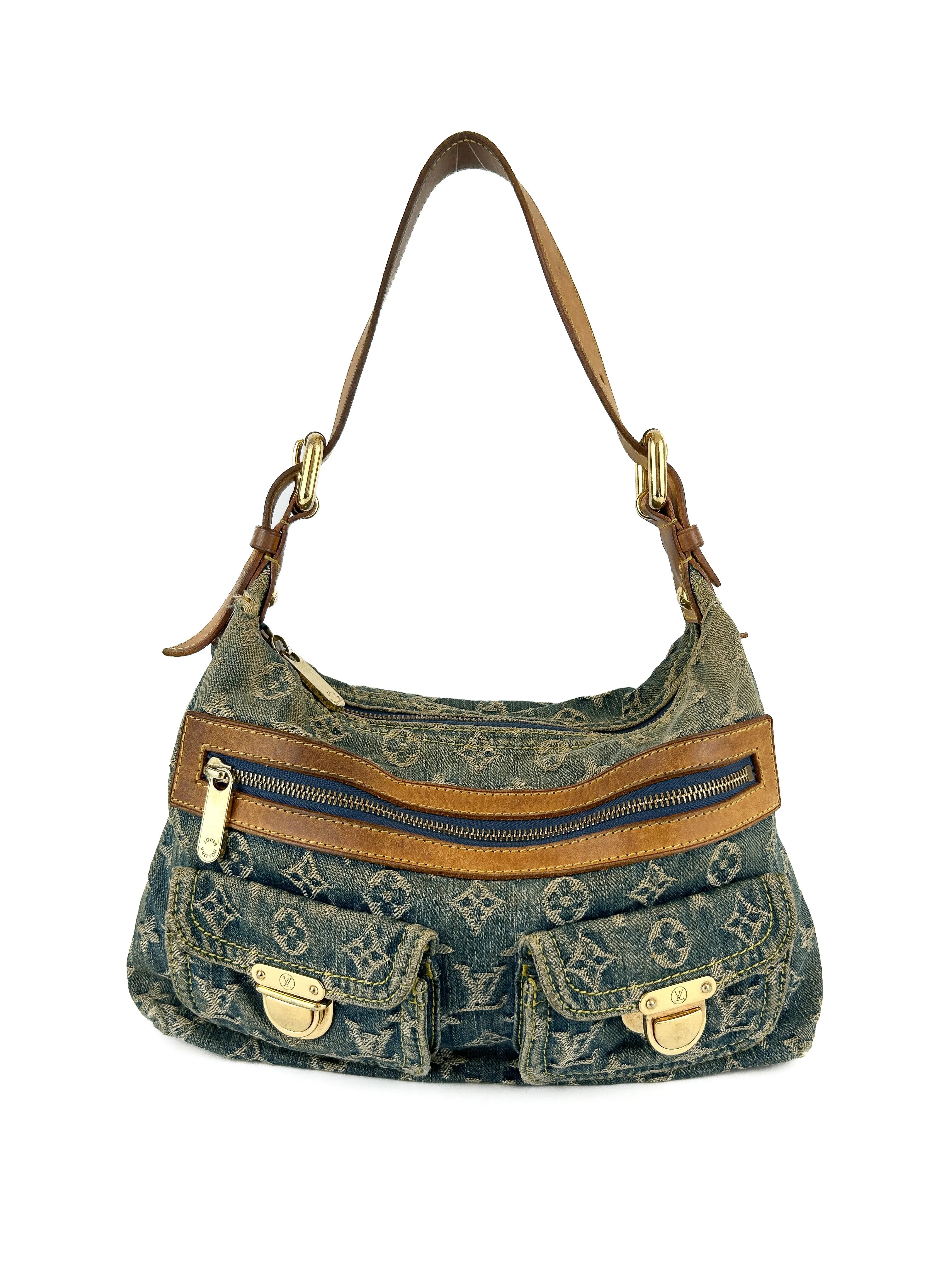 Vintage Louis Vuitton Denim Baggy PM Shoulder (2006)