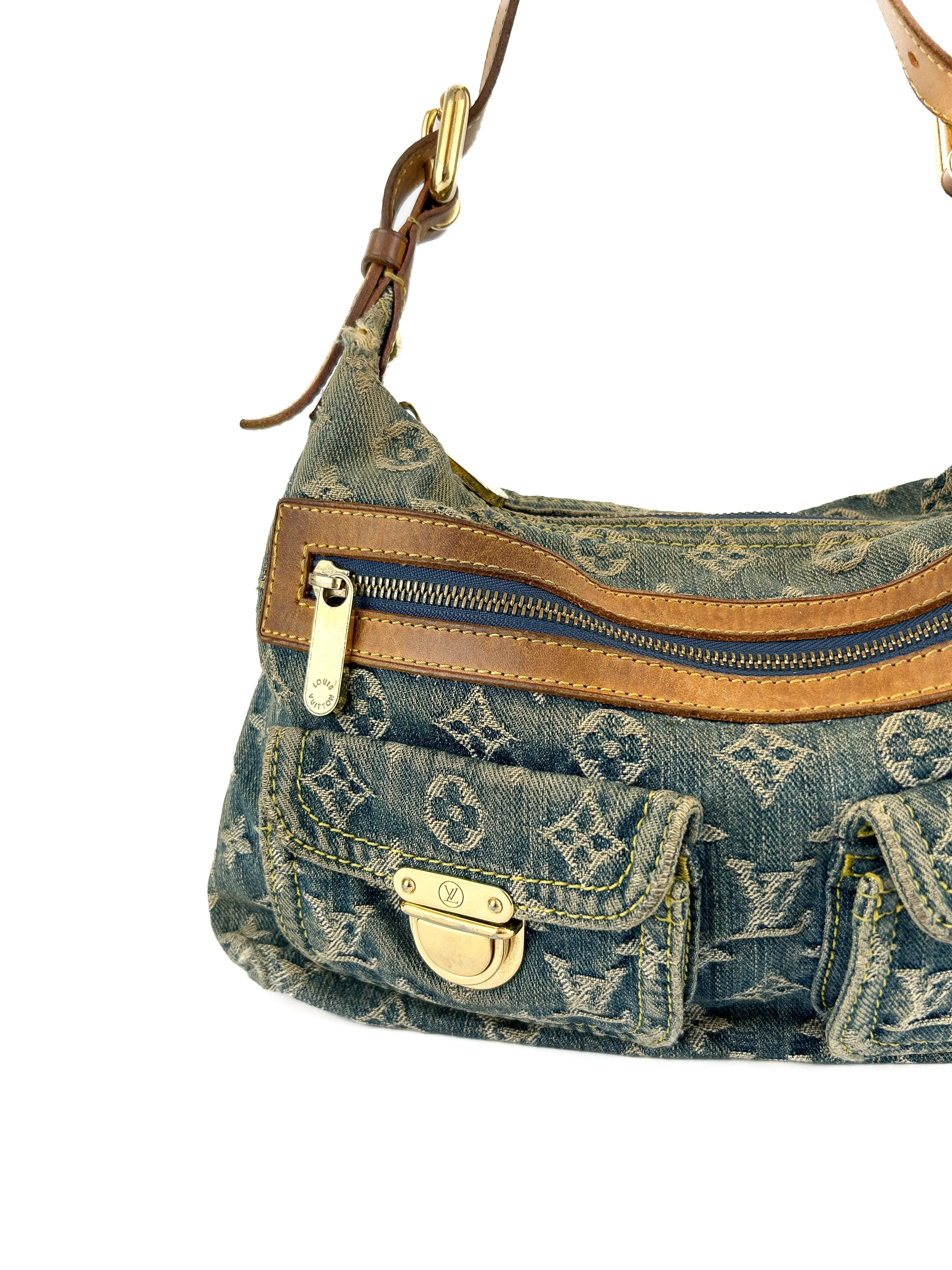 Vintage Louis Vuitton Denim Baggy PM Shoulder (2006)