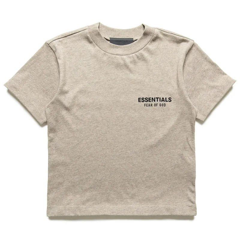 Women's Fear Of God Essentials Tri-Blend Crewneck Tee - Heather Gray