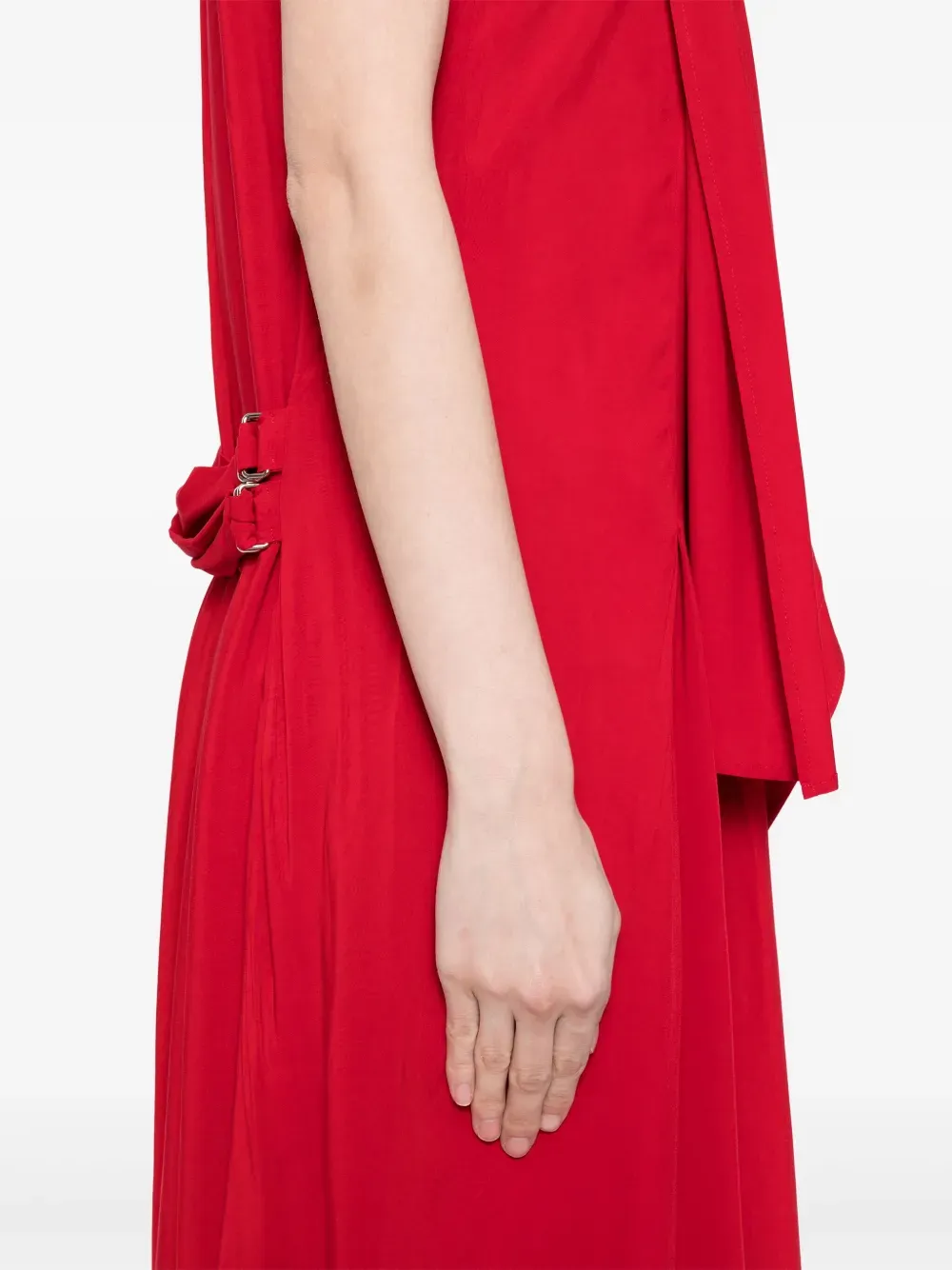 YOHJI YAMAMOTO - Women Long Draped Sleeveless Dress