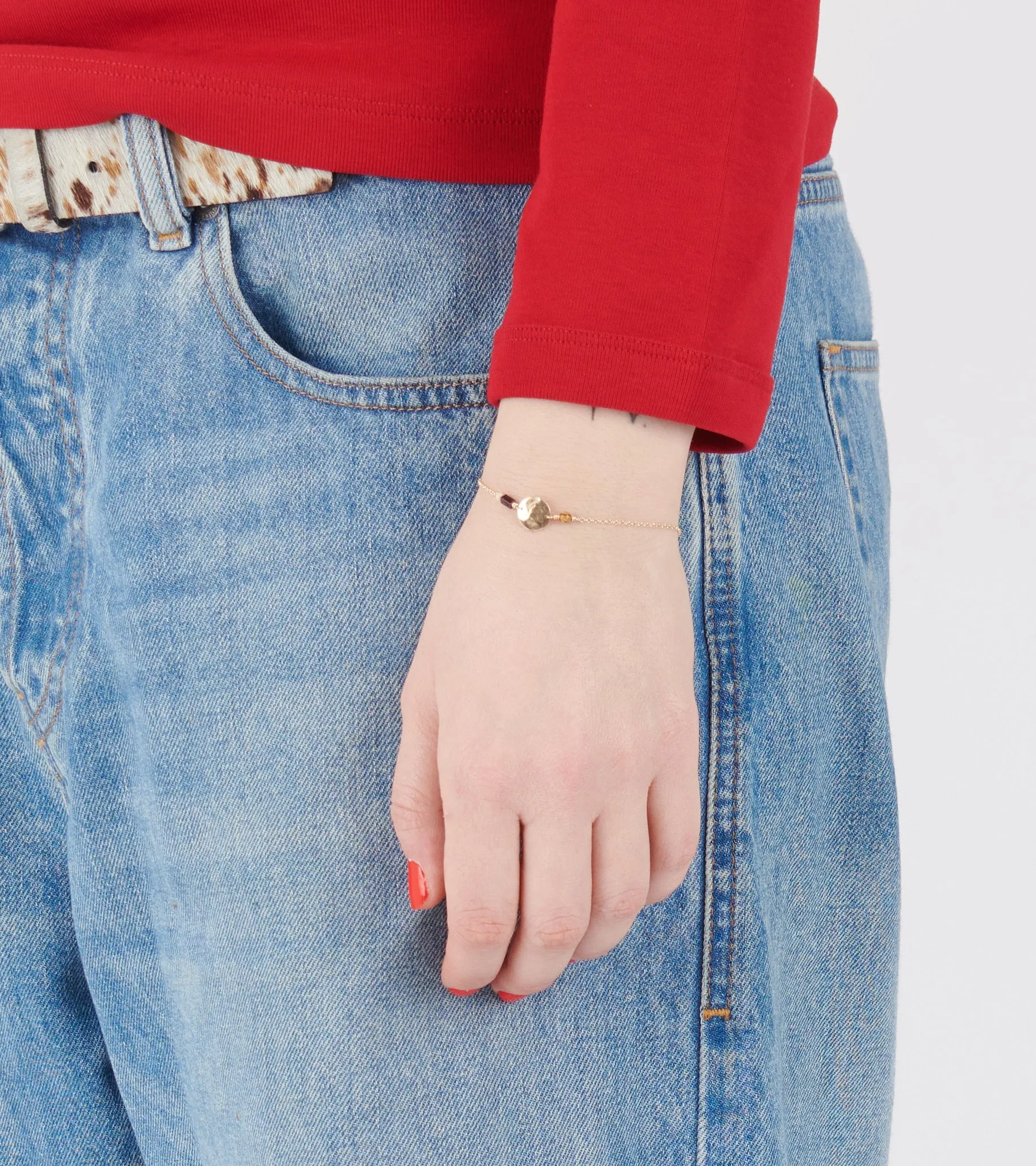 Zahia Bracelet Cream/Brown